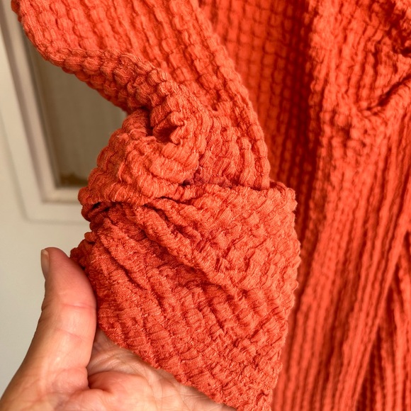 By Anthropologie Waffle Wrap Dress - Picture 9 of 12